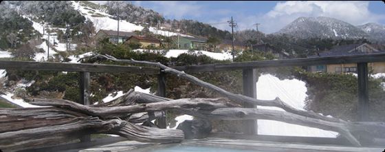 万座温泉の露天風呂